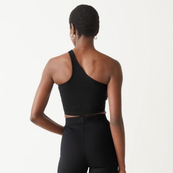 & Other Stories Asymmetrical One-Shoulder Crop Tank Top - Picture 4 of 5